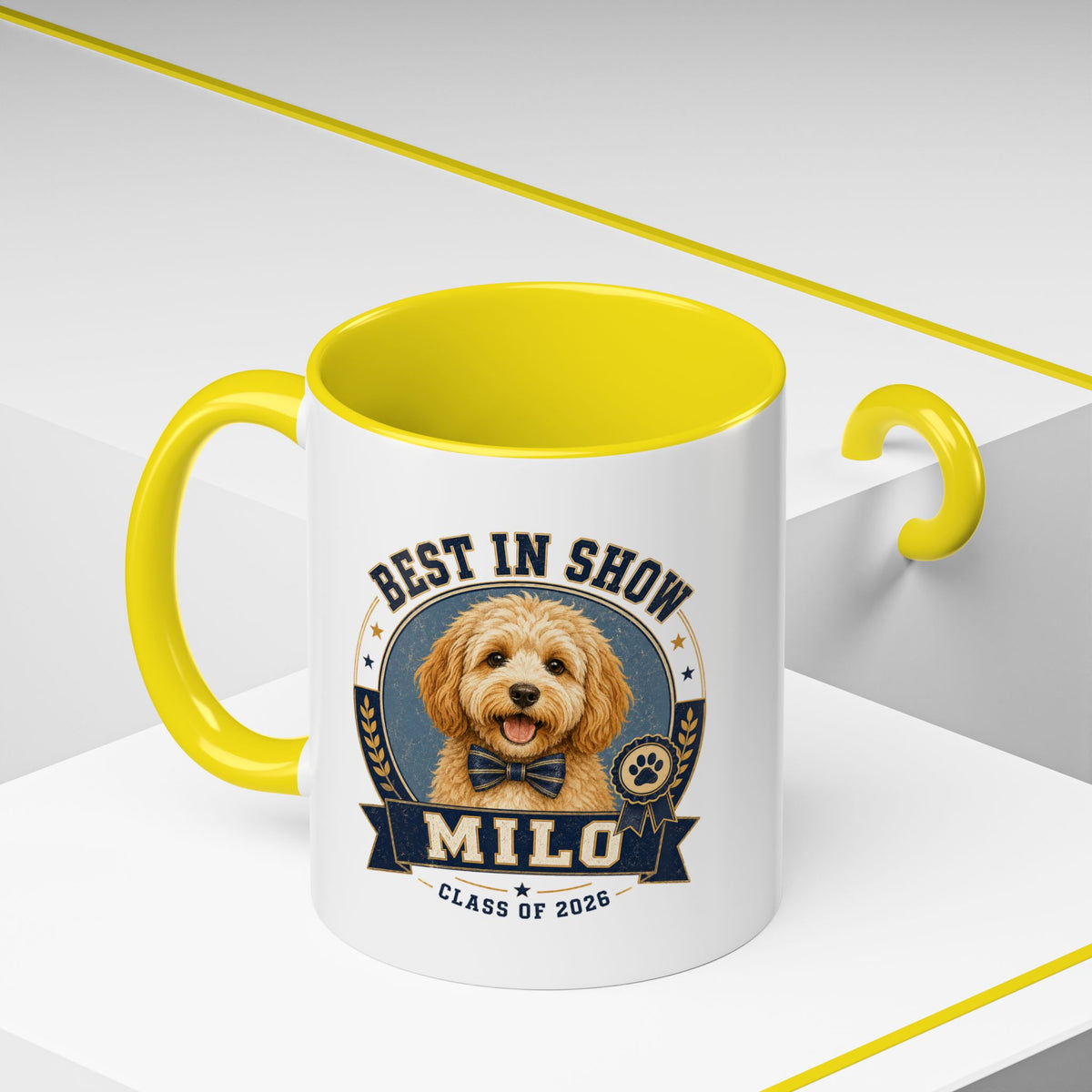 Milo Bailey Dog Dad Mom Best in Show Milo Coffee Mug — Personalized Dog Lover Gift (Class of 2026)