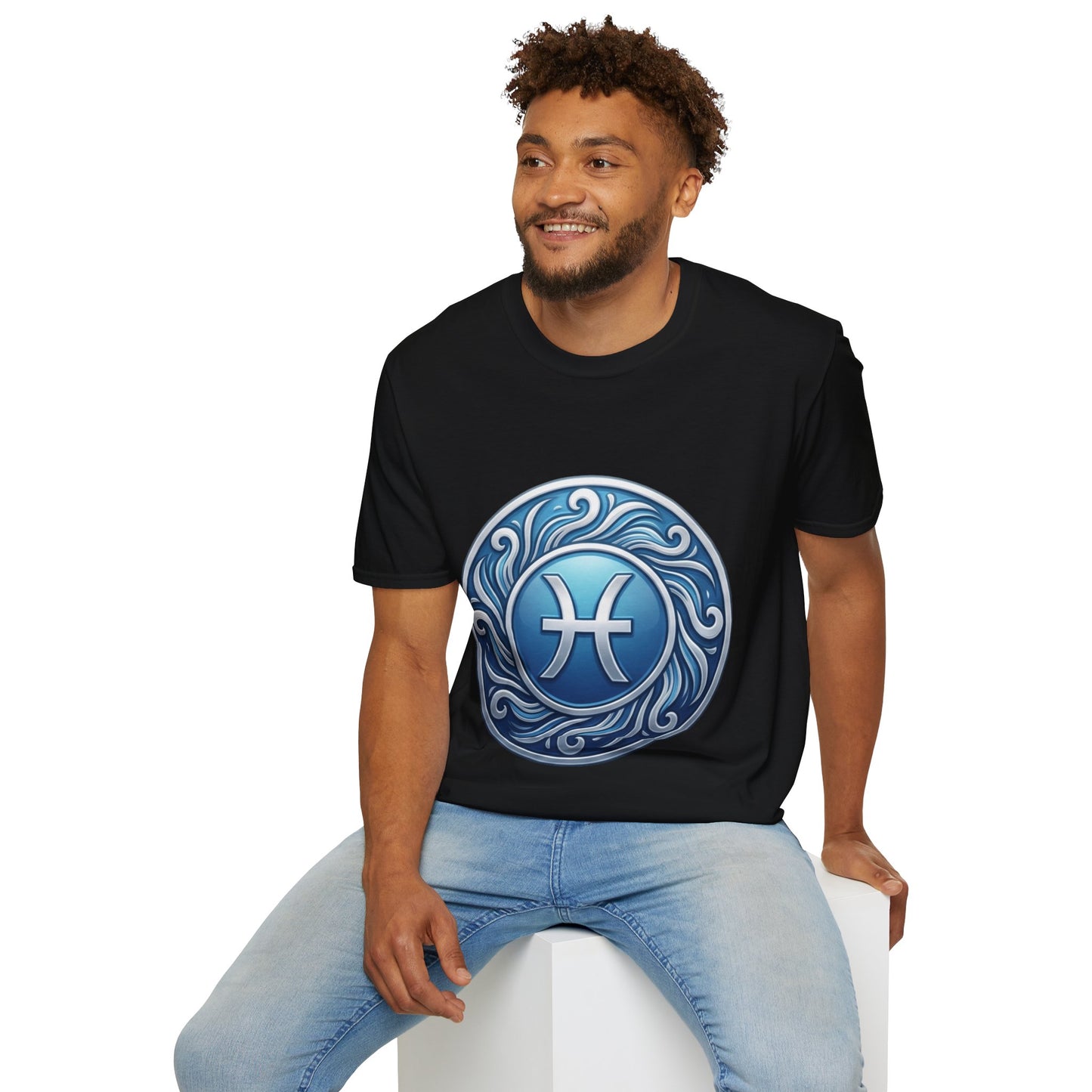 Pisces Zodiac T-Shirt – Blue Water Sign Astrology Tee