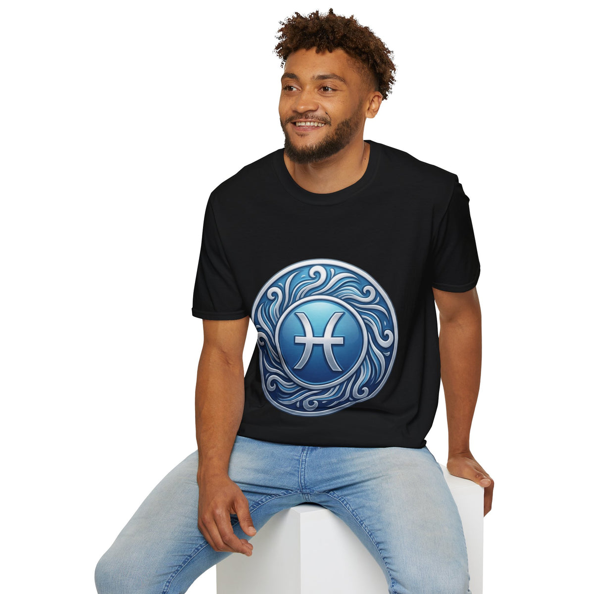 Pisces Zodiac T-Shirt – Blue Water Sign Astrology Tee
