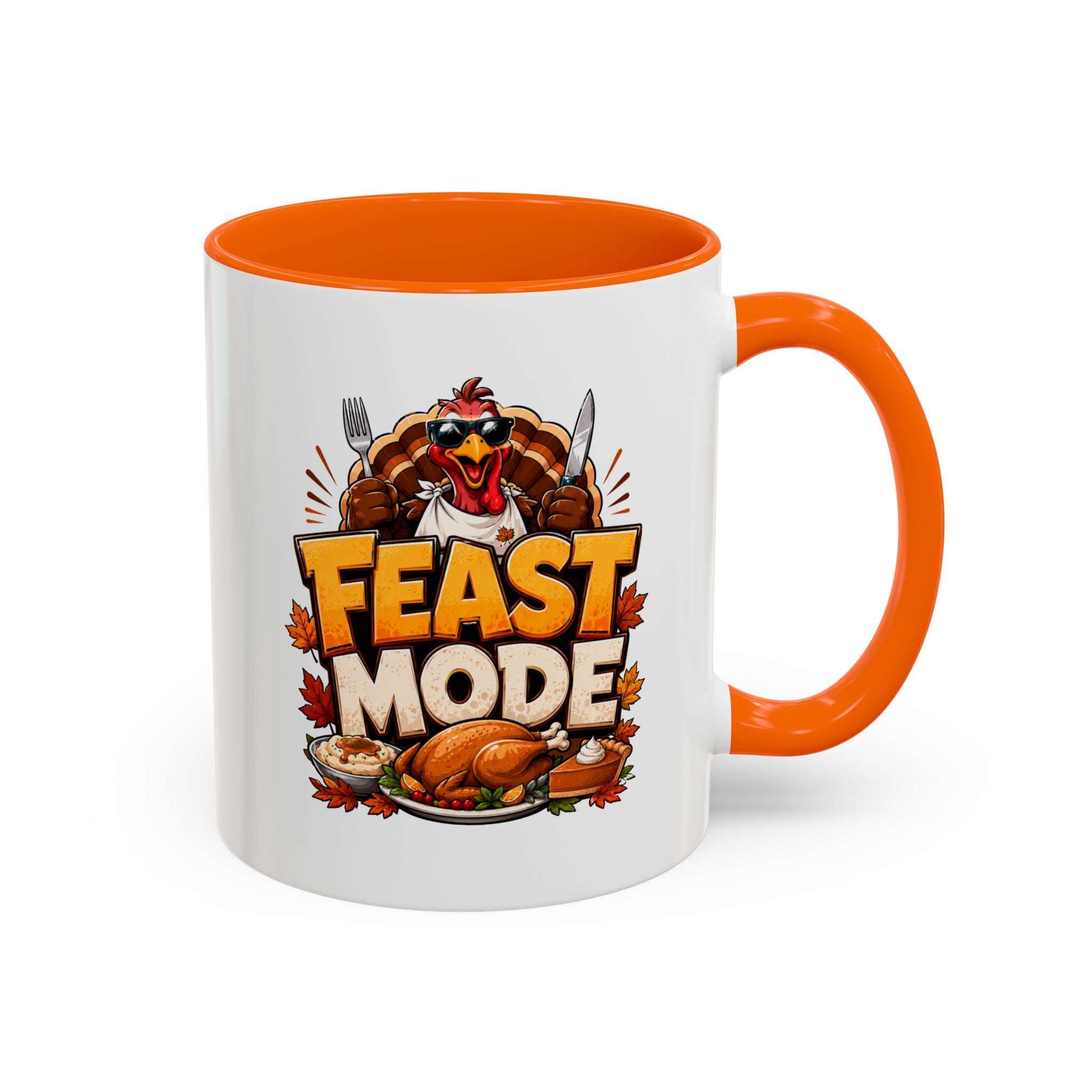 Thanksgiving Mug Feast Mode Coffee Mug — Thanksgiving Turkey Holiday Mug