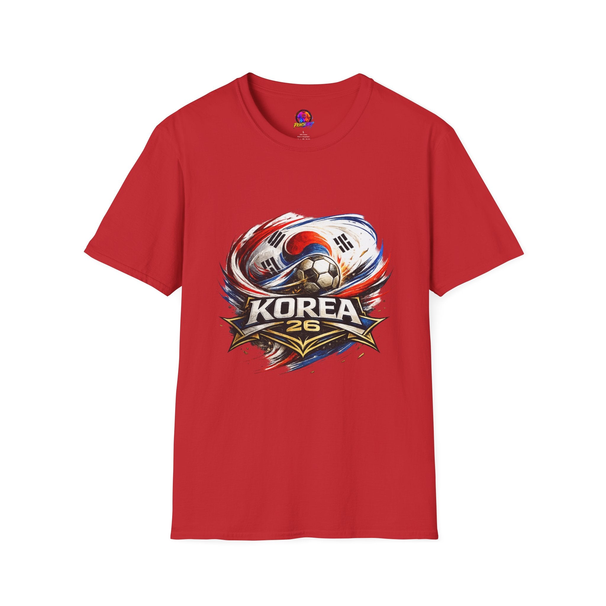 Korea Soccer T‑Shirt — Korea Football Crest Tee