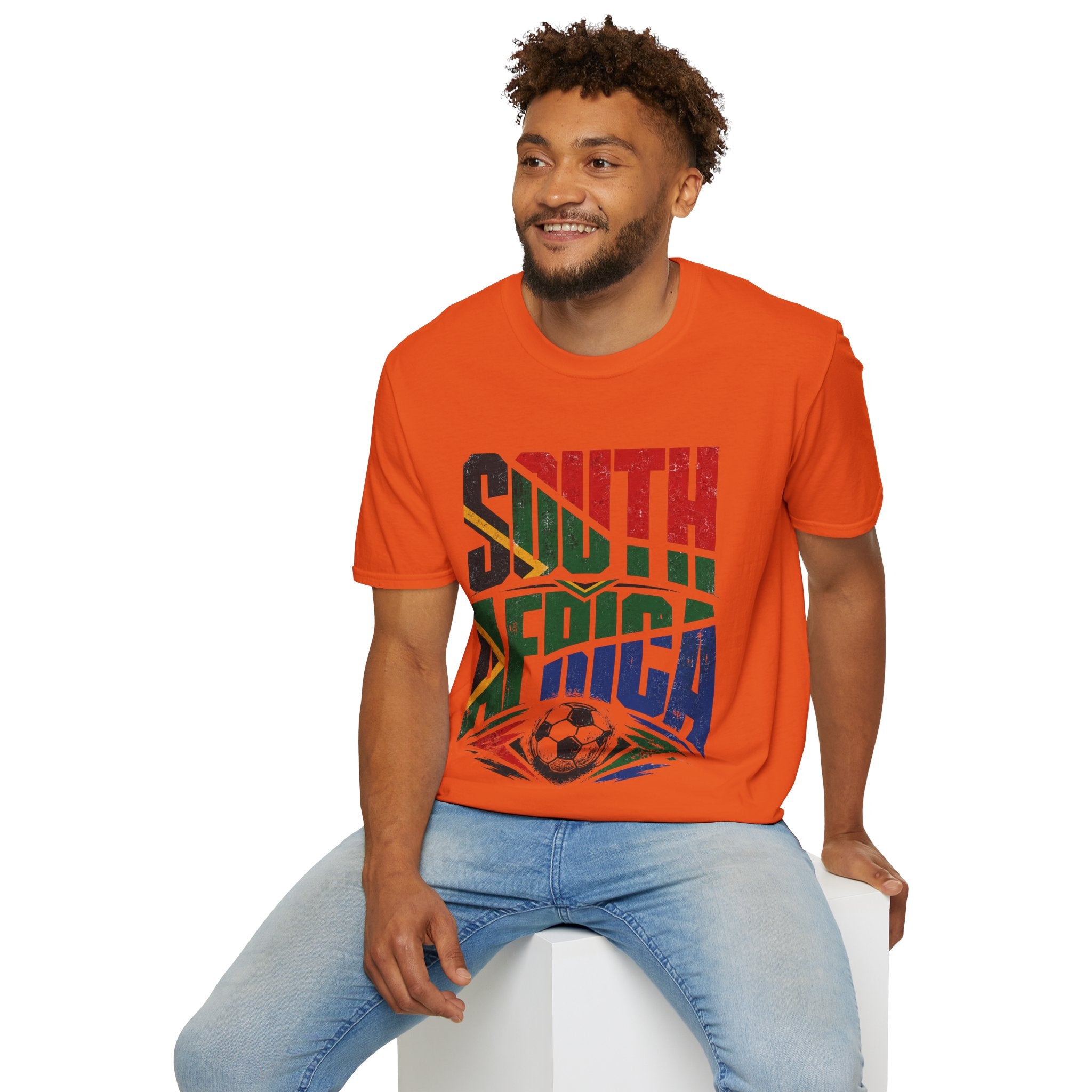 South Africa Soccer T-Shirt — Vintage Flag Football Fan Tee
