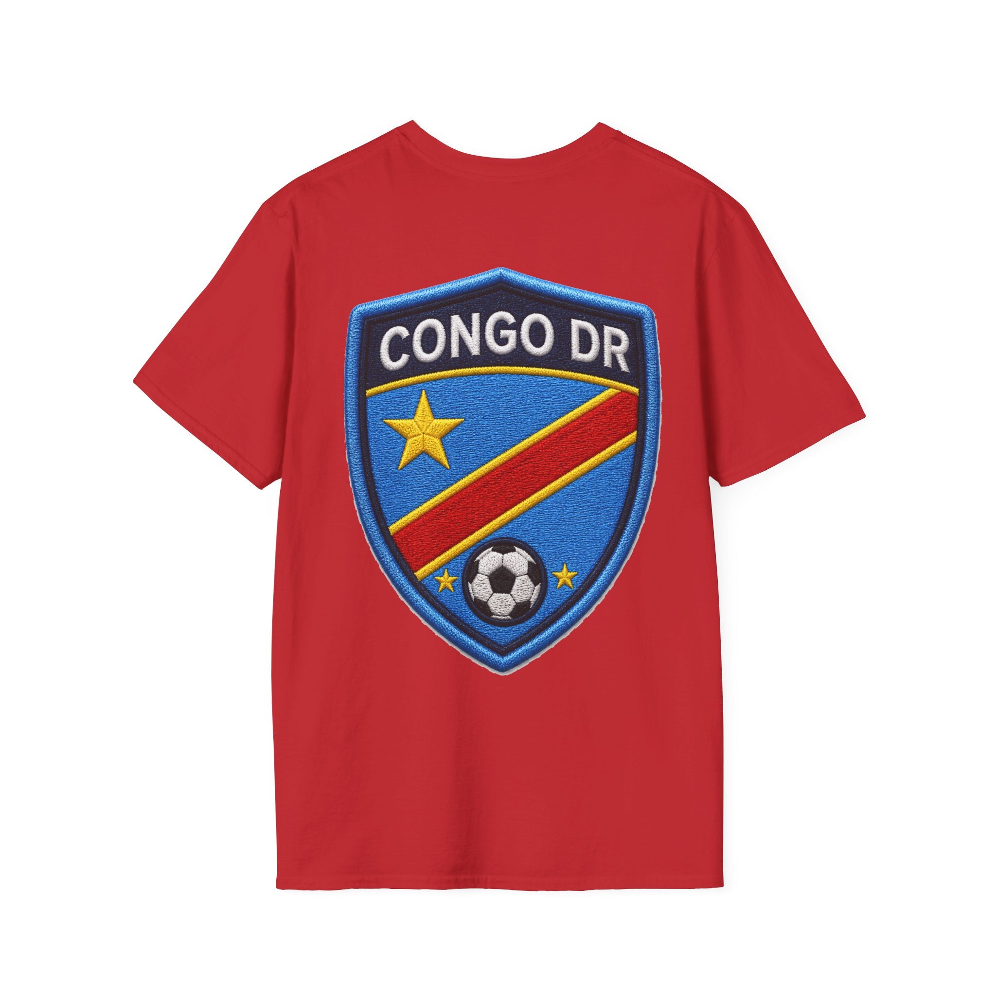 Congo Soccer T-Shirt — Congo Blue Rise Football Fan Tee