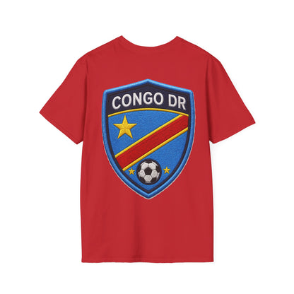 Congo Soccer T-Shirt — Congo Blue Rise Football Fan Tee