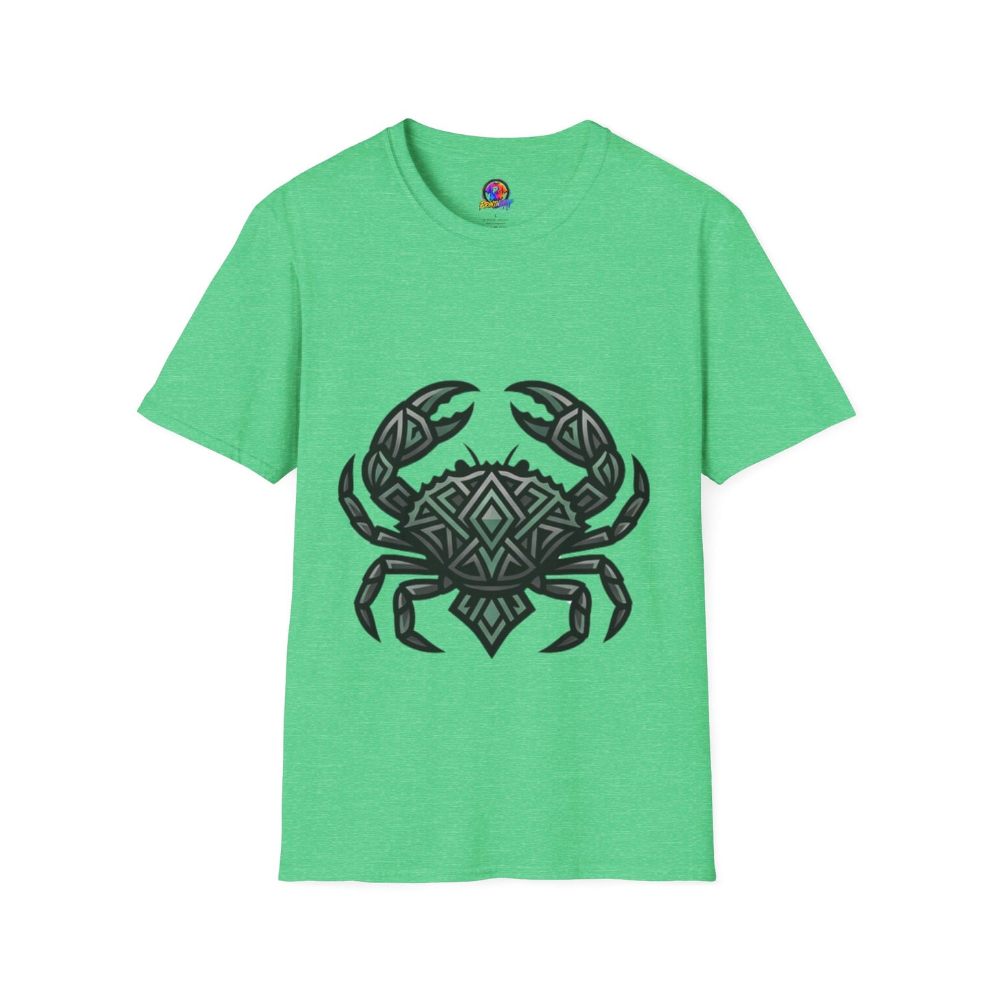 Crab Tribal Graphic T-Shirt — Nautical Beachy Zodiac Style