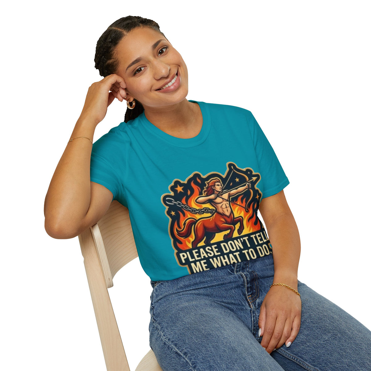 Sagittarius Archer T-Shirt — "Please Don't Tell Me What To Do" Zodiac Graphic