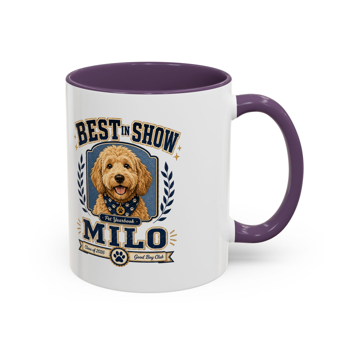 Milo Bailey Dog Dad Mom Best in Show Milo Coffee Mug — Personalized Dog Lover Accent Mug