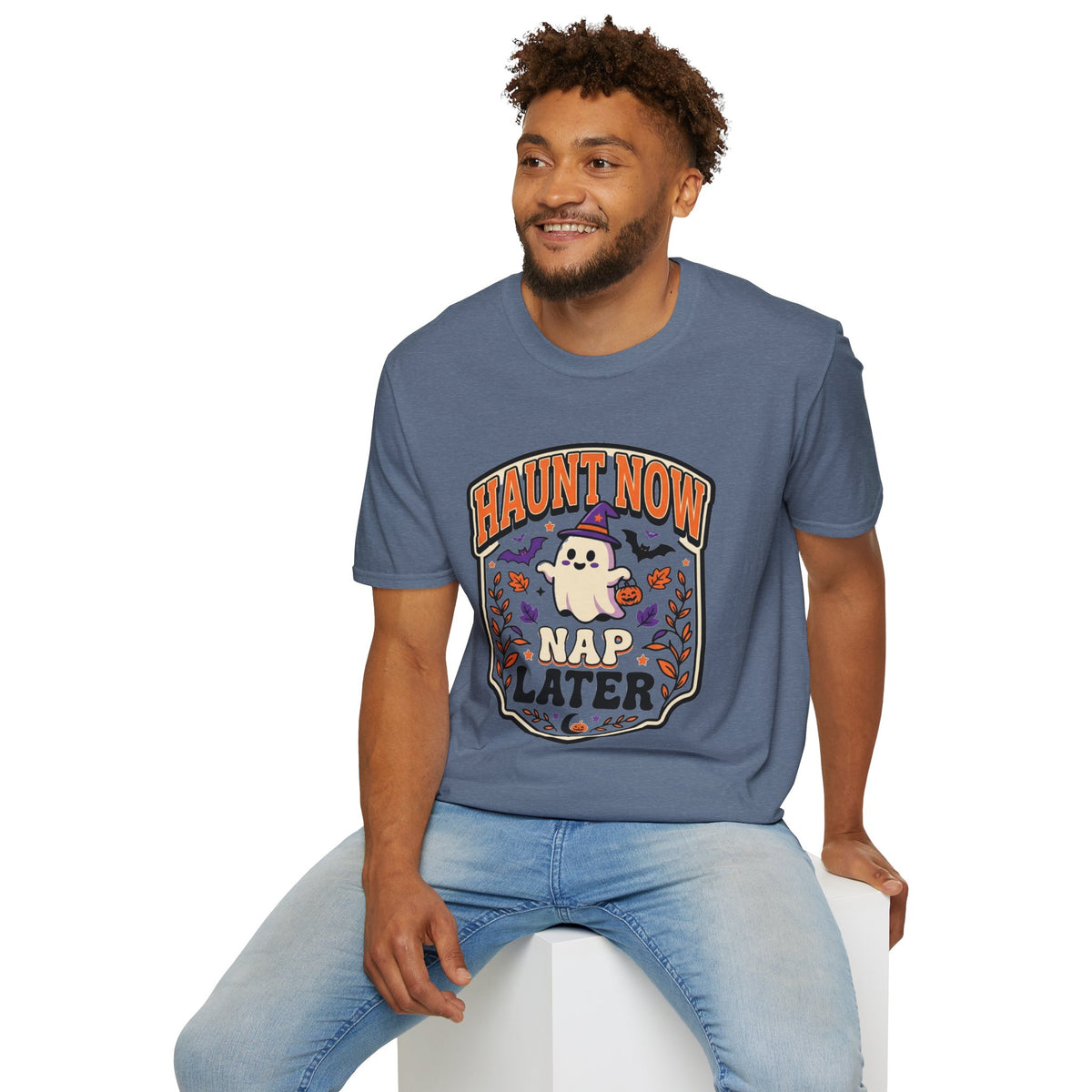 Haunt Now Nap T-Shirt – Cute Halloween Ghost Graphic Tee - Trending Now - August 2026