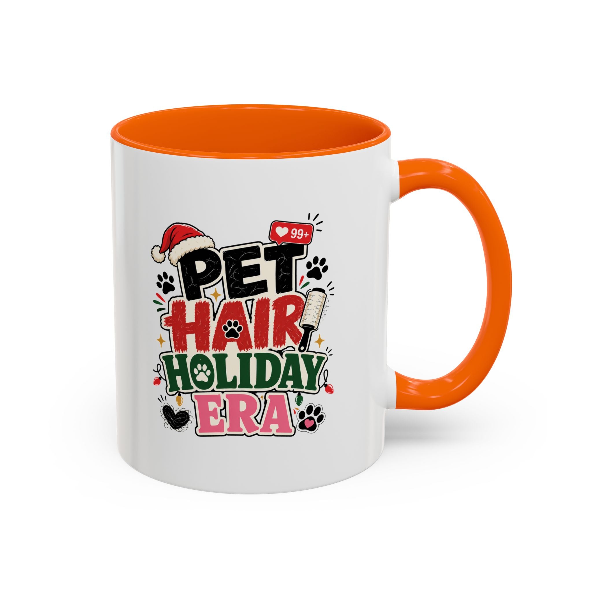 Modern Day Christmas Pet Hair Holiday Era Coffee Mug