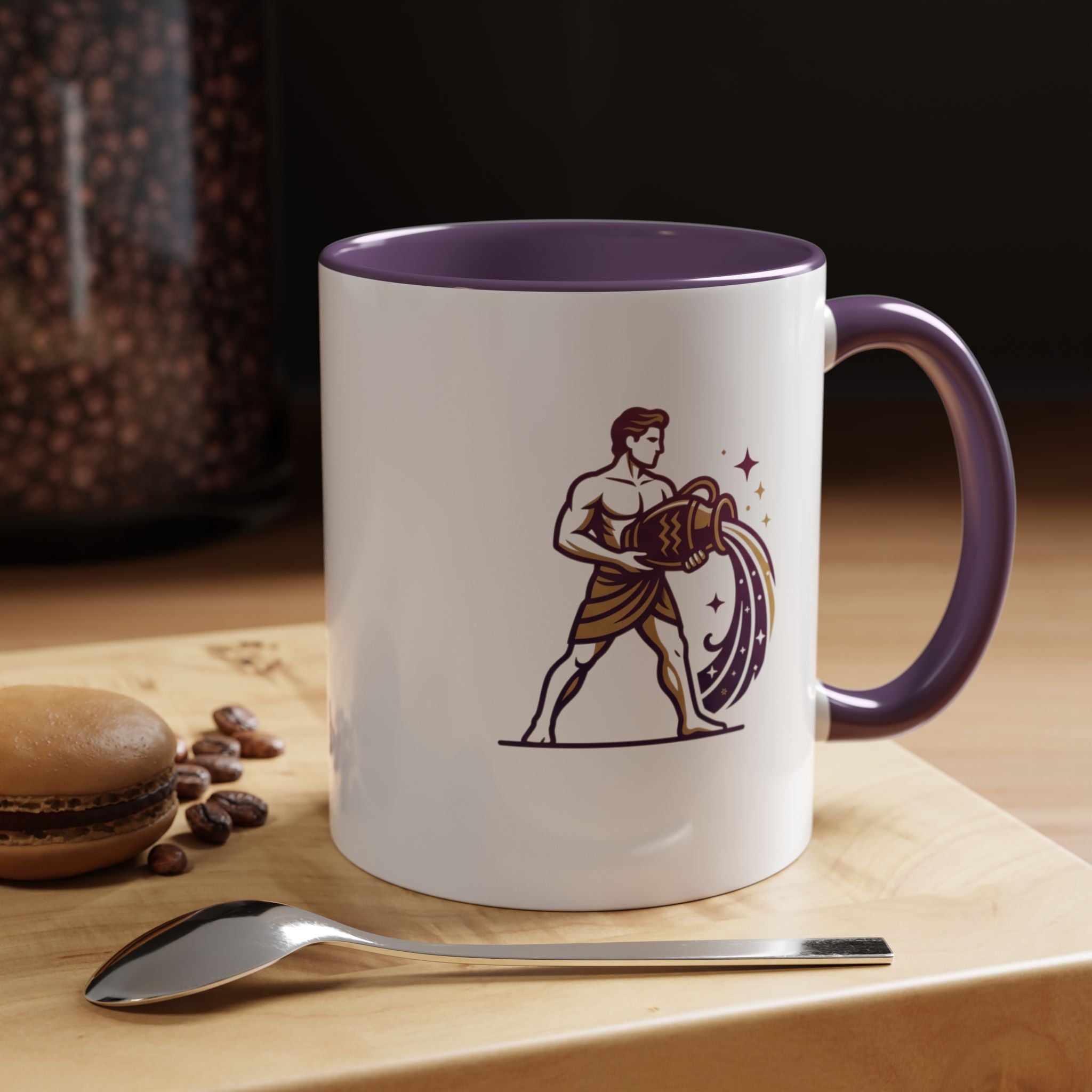 Aquarius Zodiac Coffee Mug — Water Bearer Astrology Gift