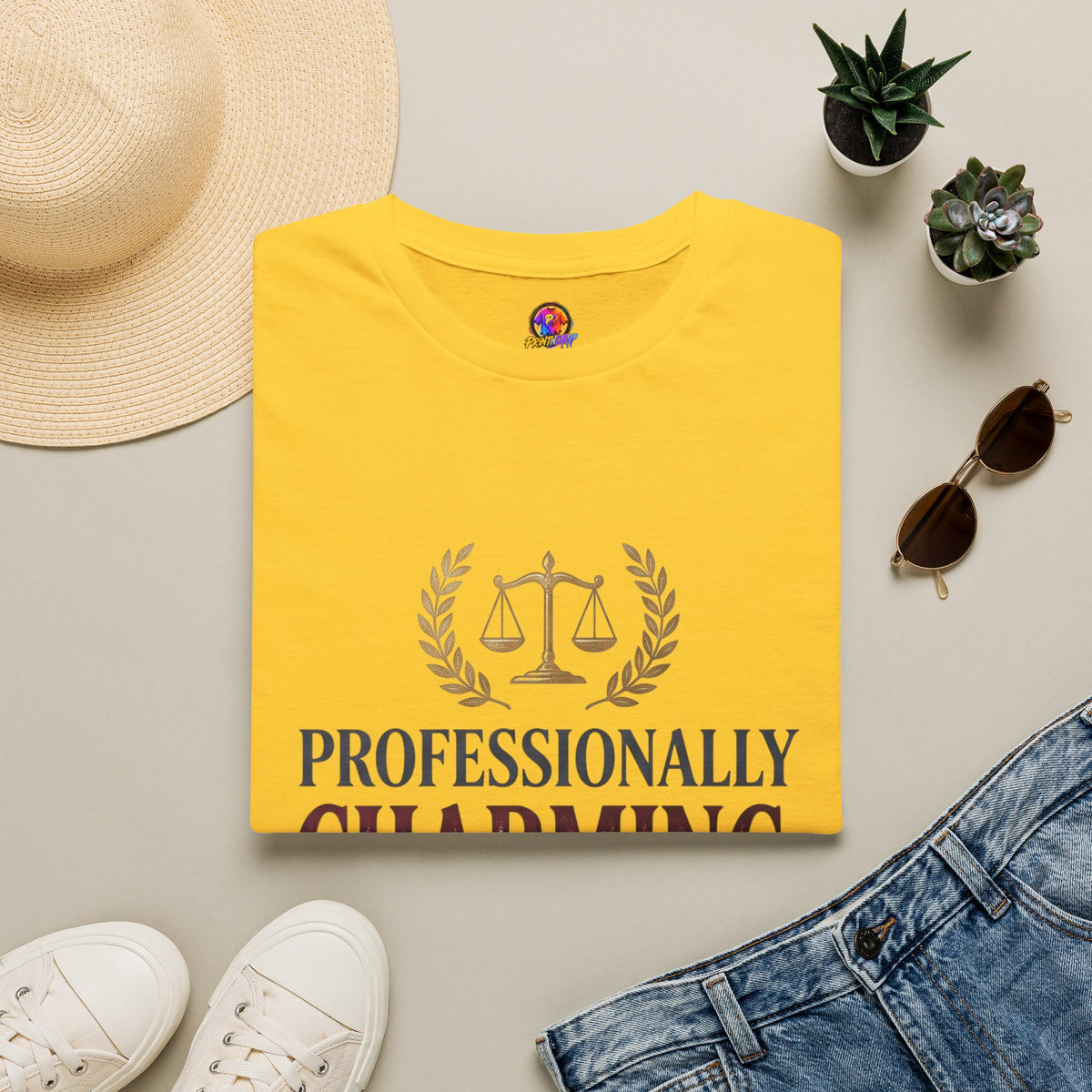 Professionally Charming Libra T-Shirt — Zodiac Scales Astrology Tee