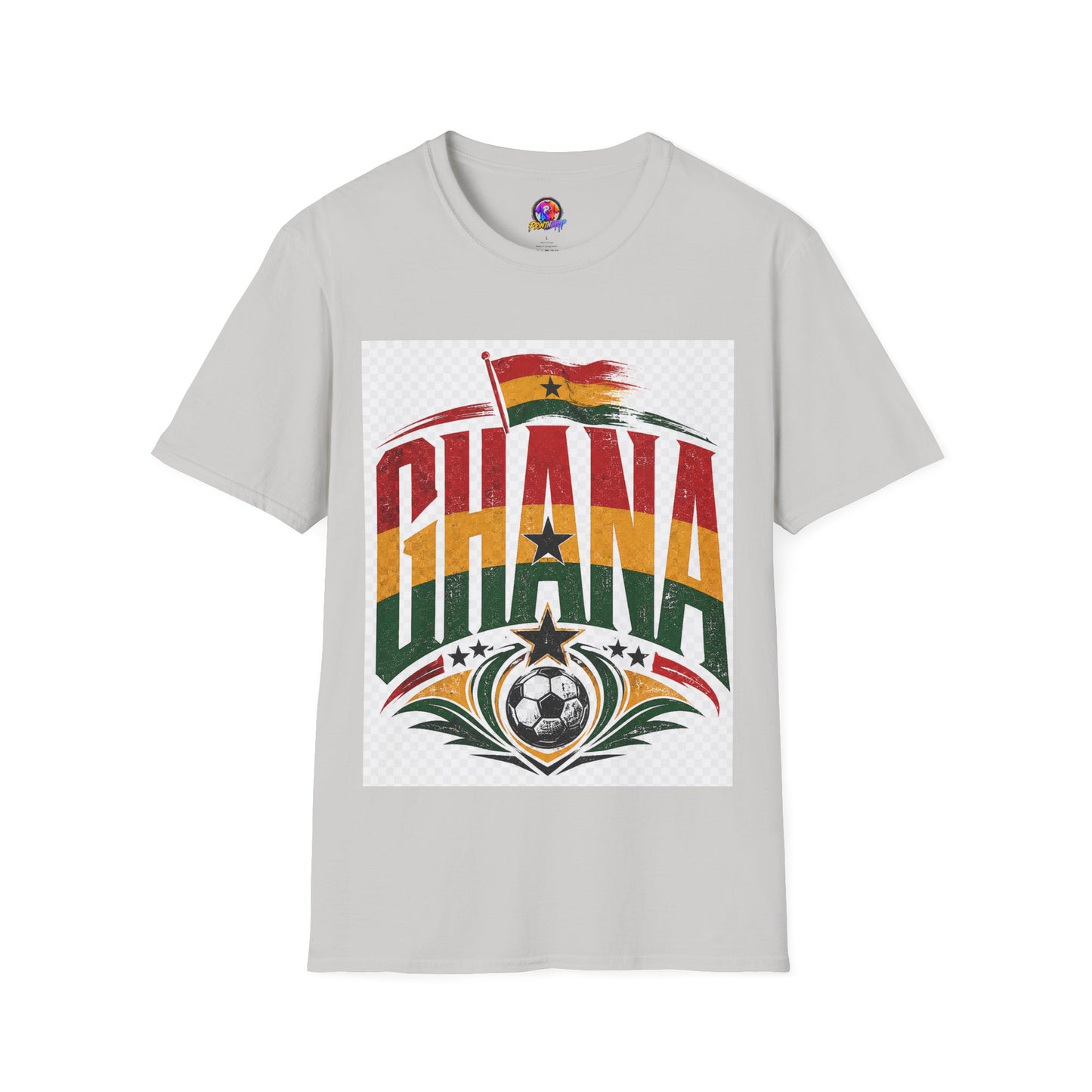 Ghana Flag Soccer T-Shirt — Retro Ghana Pride Football Tee