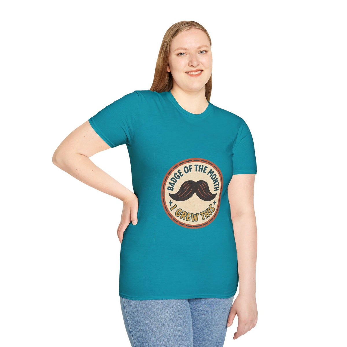 Mustache Dad T-Shirt - "King of the Mustache" Retro Badge Design - Trending Now - October 2026