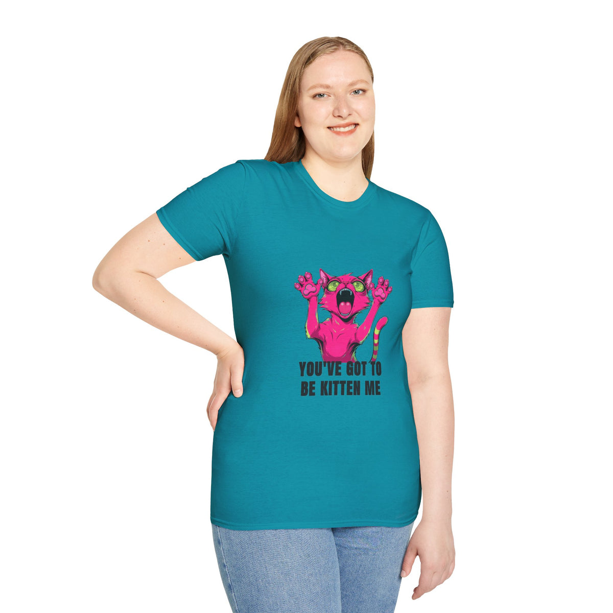 Funny Pink Screaming Cat T-Shirt — "You've Got to Be Kitten Me" Graphic Tee - Trending Now - August 2026
