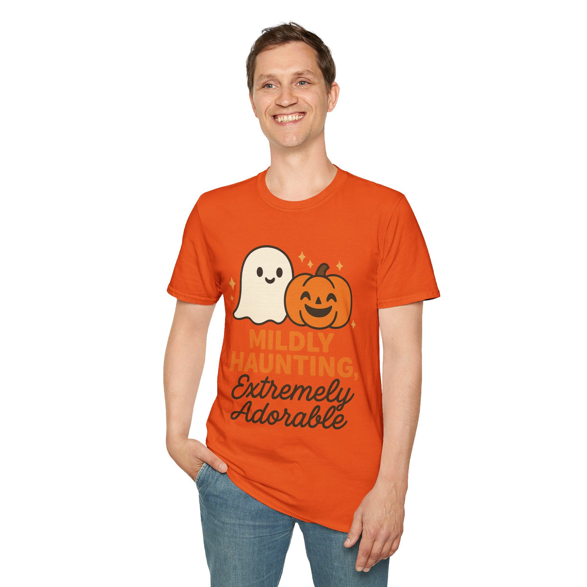 Mildly Haunting Extremely Adorable Ghost T-Shirt, Cute Halloween Pumpkin Tee - Trending Now - September 2026