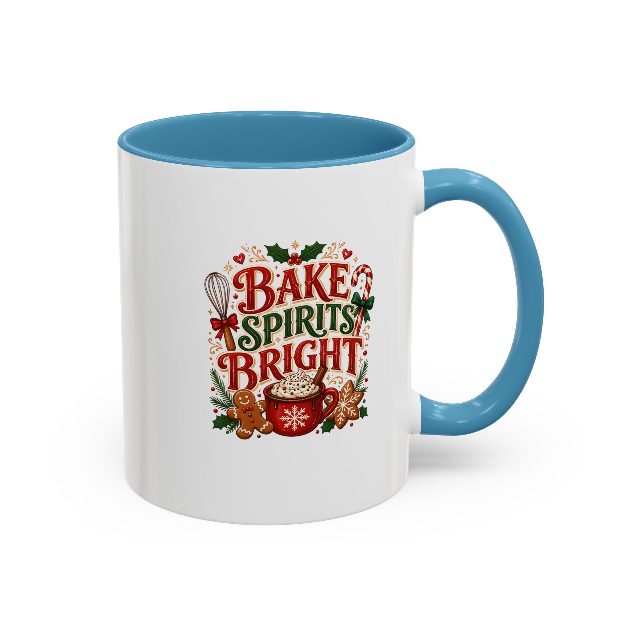 Bake Spirits Bright Coffee Mug — Christmas Baking Holiday Mug