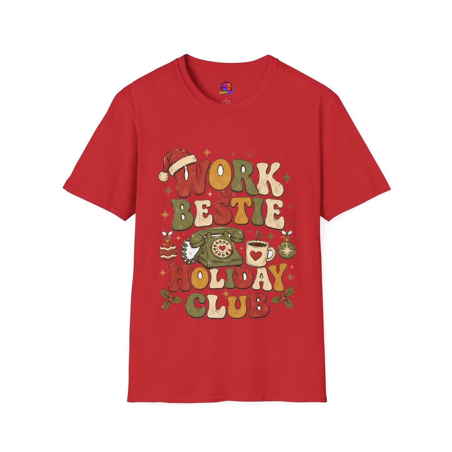 Work Bestie Holiday Club T-Shirt