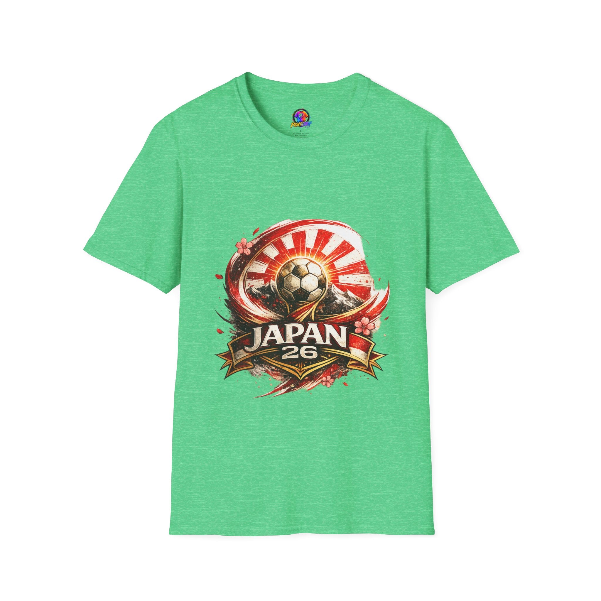 Japan Soccer T‑Shirt — Rising Sun Football Graphic