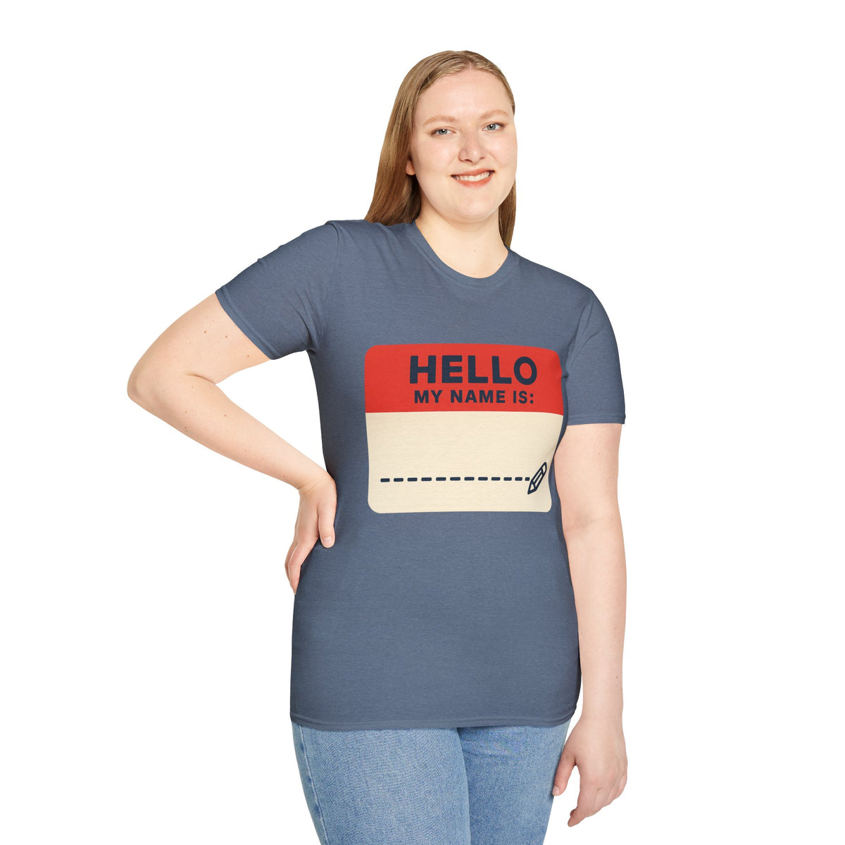 Hello My Name Is Name Tag T-Shirt — Funny Novelty Graphic Tee - Trending Now - August 2026