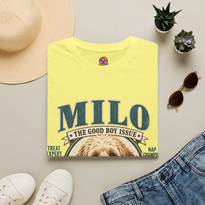 Milo 'The Good Boy Issue' T-Shirt — Cute Dog Portrait Tee