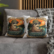 Funny Gone Fishing Avoiding Feelings Decorative Pillowcase