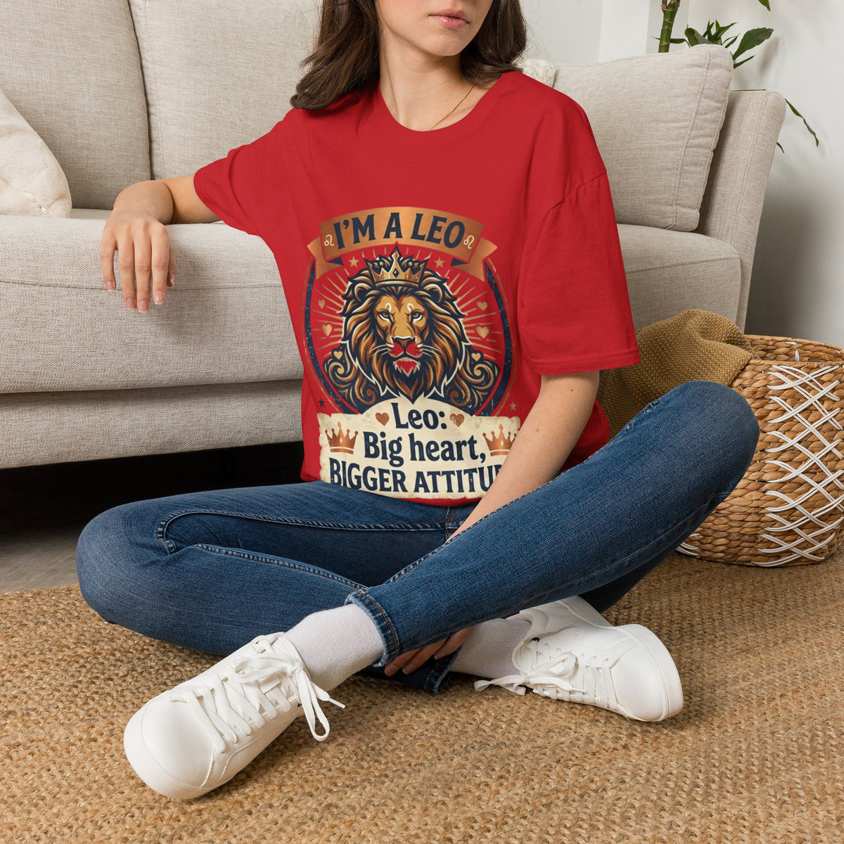 Leo Zodiac T-Shirt — "I’m a Leo: Big Heart, Bigger Attitude"