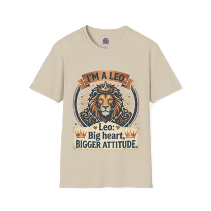 Leo Zodiac T-Shirt — "I’m a Leo: Big Heart, Bigger Attitude"