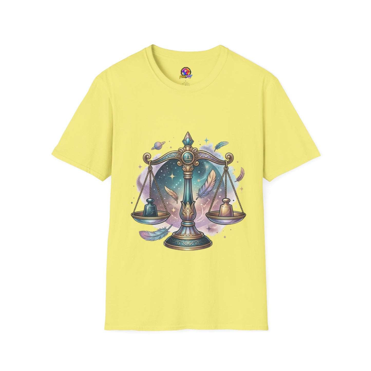 Libra Scales Zodiac T-Shirt — Celestial Astrology Graphic Tee