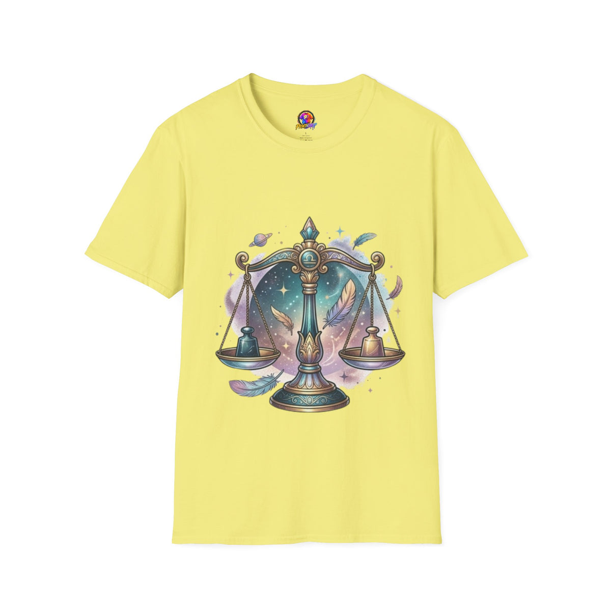 Libra Scales Zodiac T-Shirt — Celestial Astrology Graphic Tee