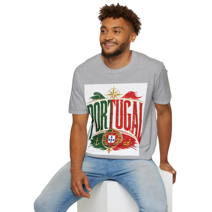 Portugal Vintage Compass T-Shirt — Retro Portuguese Flag Travel Tee