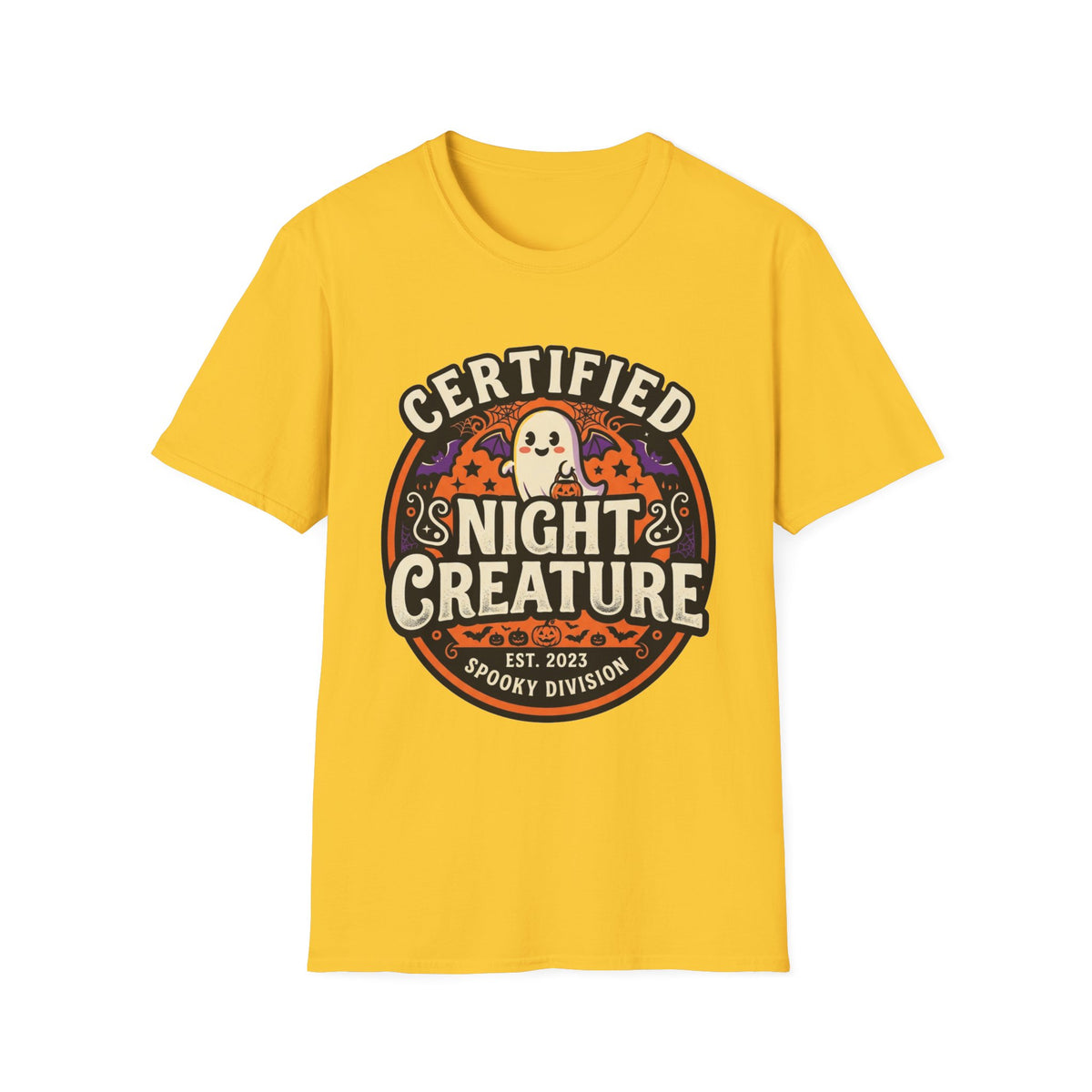 Certified Night Creature T-Shirt – Funny Halloween Bat Lover Tee - Trending Now - August 2026