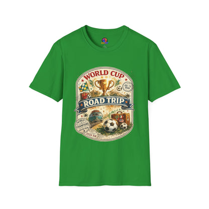 World Cup Road Trip T-Shirt — Vintage Soccer Trophy Design
