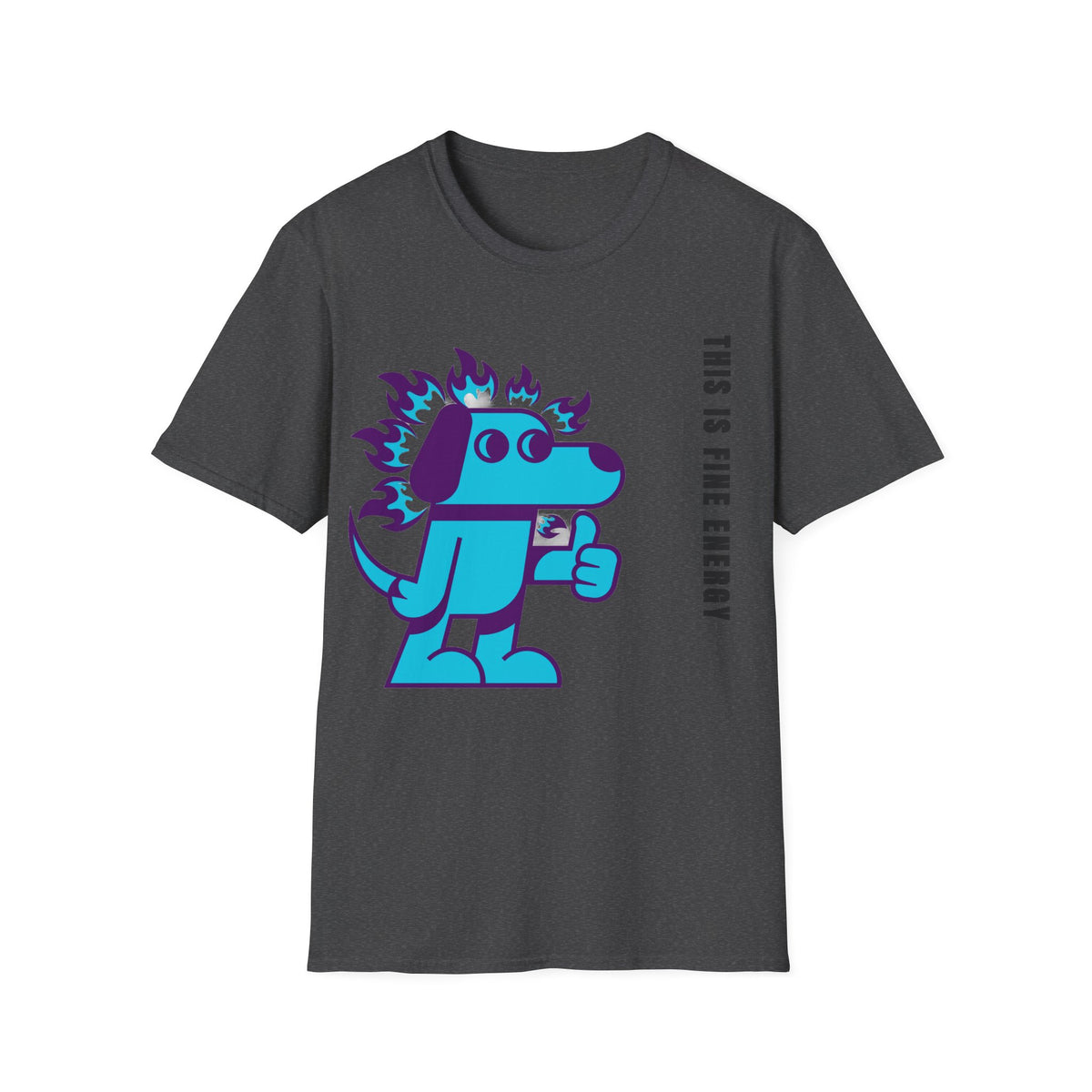 Flaming Blue Dachshund T-Shirt — Cute Cartoon Dog Graphic Tee - Trending Now - September 2026