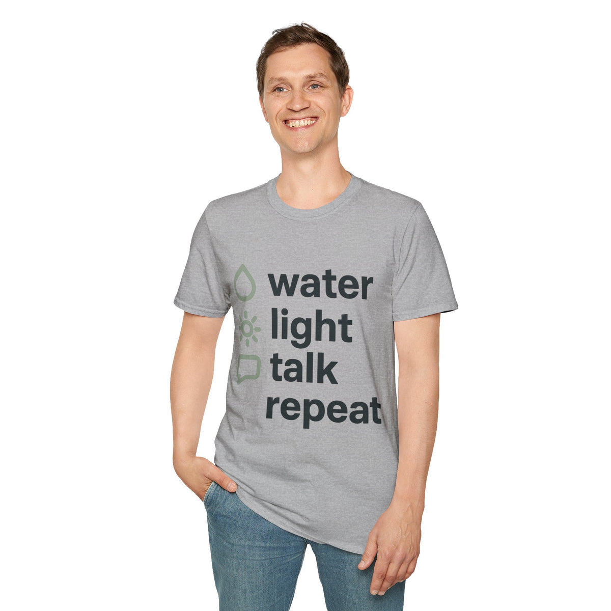Eco Icons T-Shirt — Minimal 'water • light • forest' Graphic Tee - Trending Now - September 2026