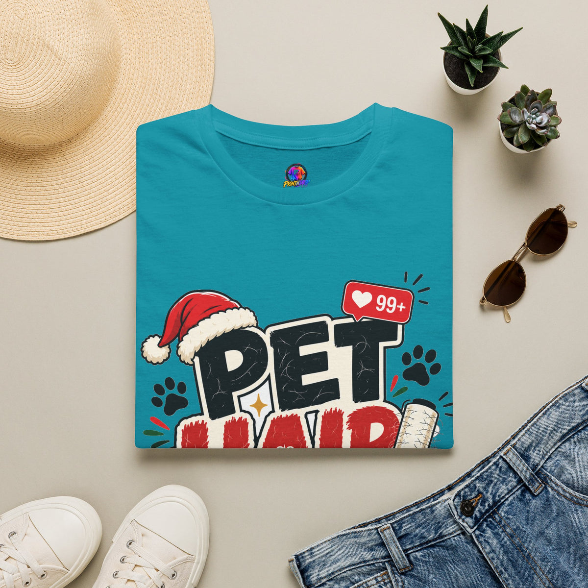 Pet Hair Holiday Tee — Funny Christmas Shirt for Pet Lovers