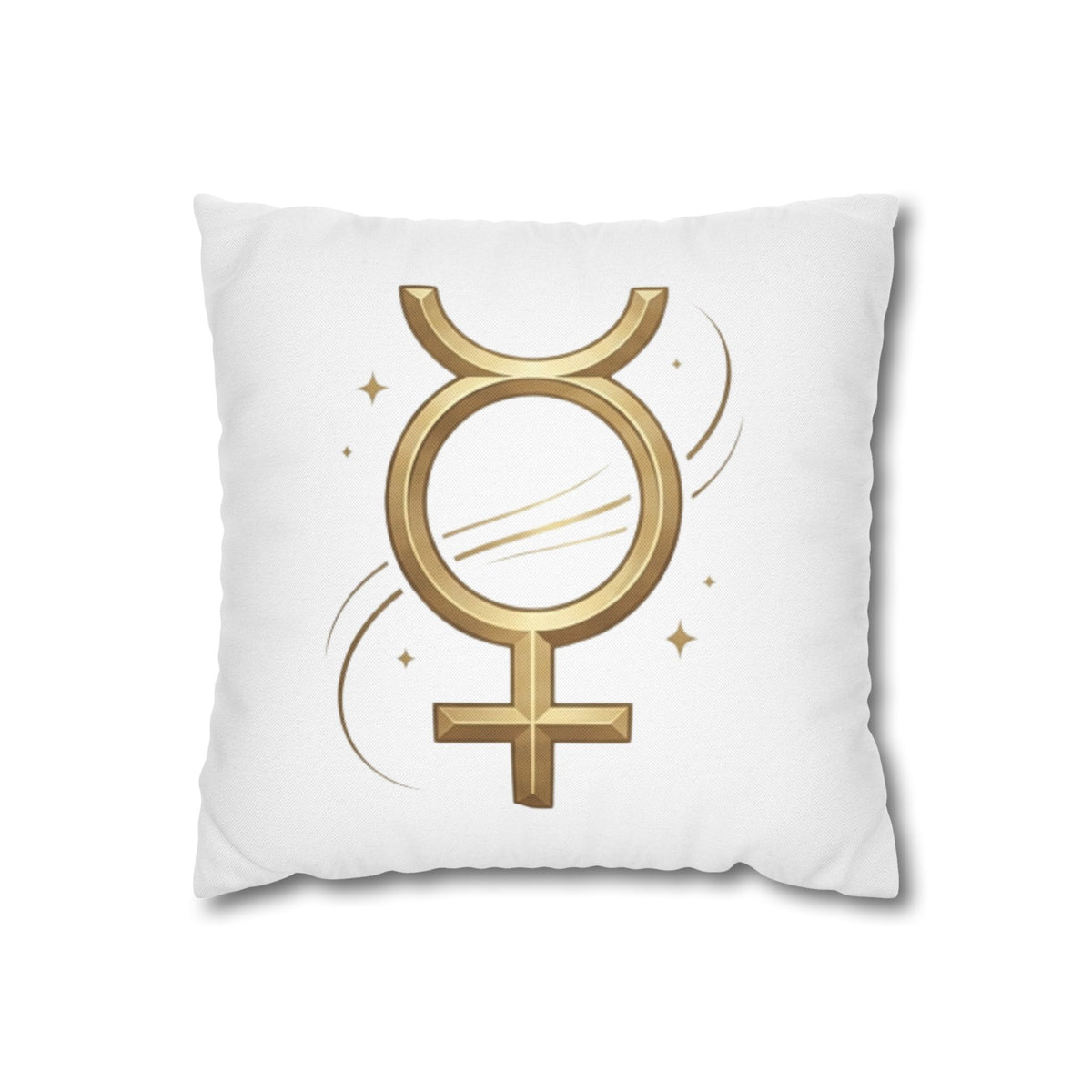 Virgo Mercury Retrograde Golden Glyph Pillowcase