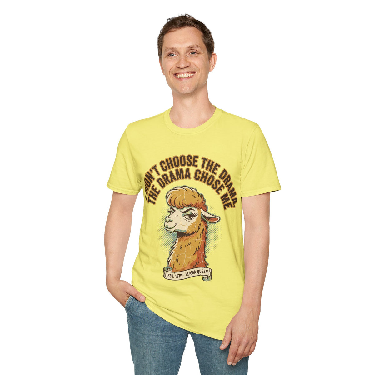 Sheep Graphic T‑Shirt — "I Don't Choose the Drama, the Drama Chooses Me" - Trending Now - September 2026