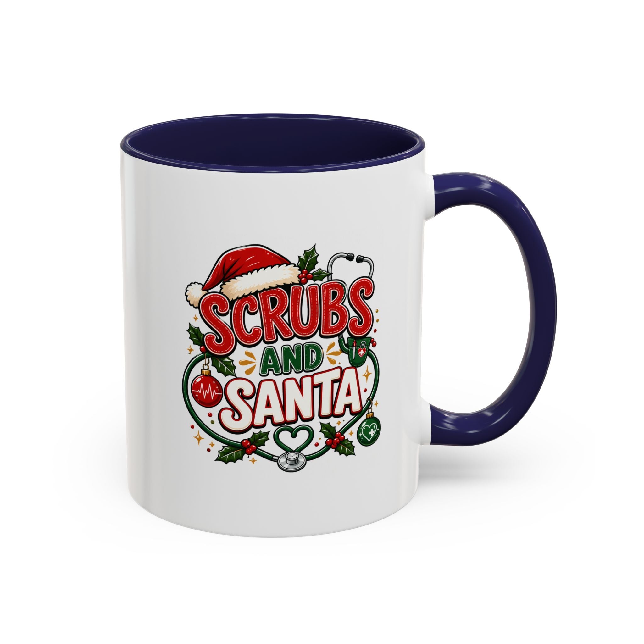Scrubs and Santa Christmas Coffee Mug