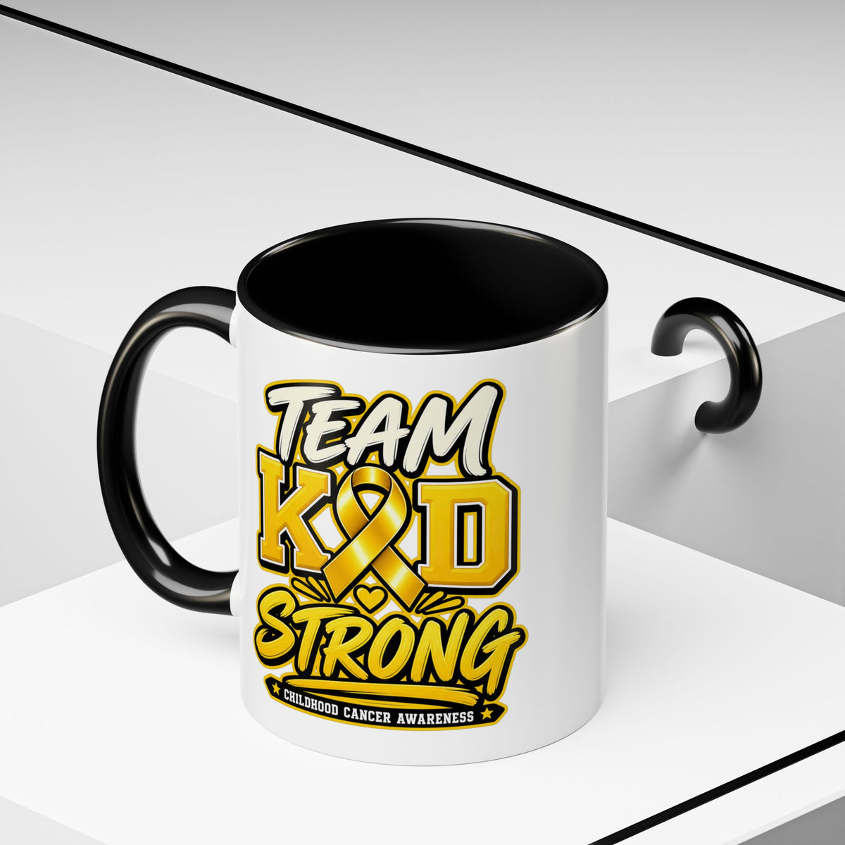 Team KID Strong Childhood Cancer Awareness Coffee Mug