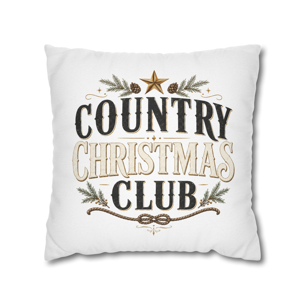 Christmas Country Christmas Club Pillowcase