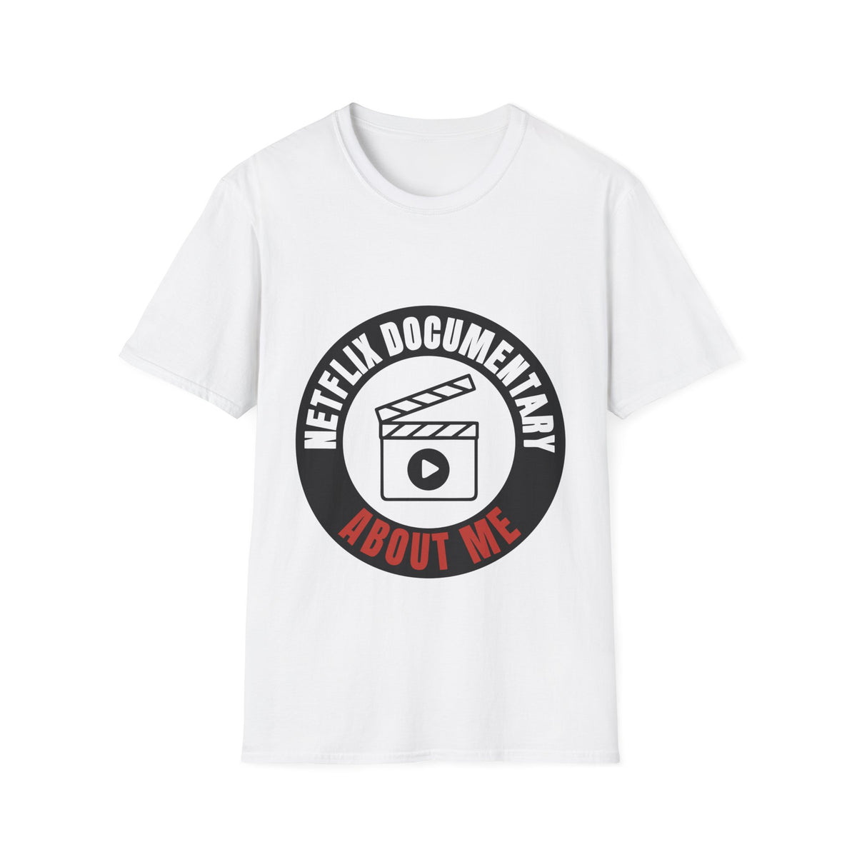 Netflix Documentary About Me Clapperboard T-Shirt - Retro Circle Logo Graphic Tee - Trending Now - September 2026