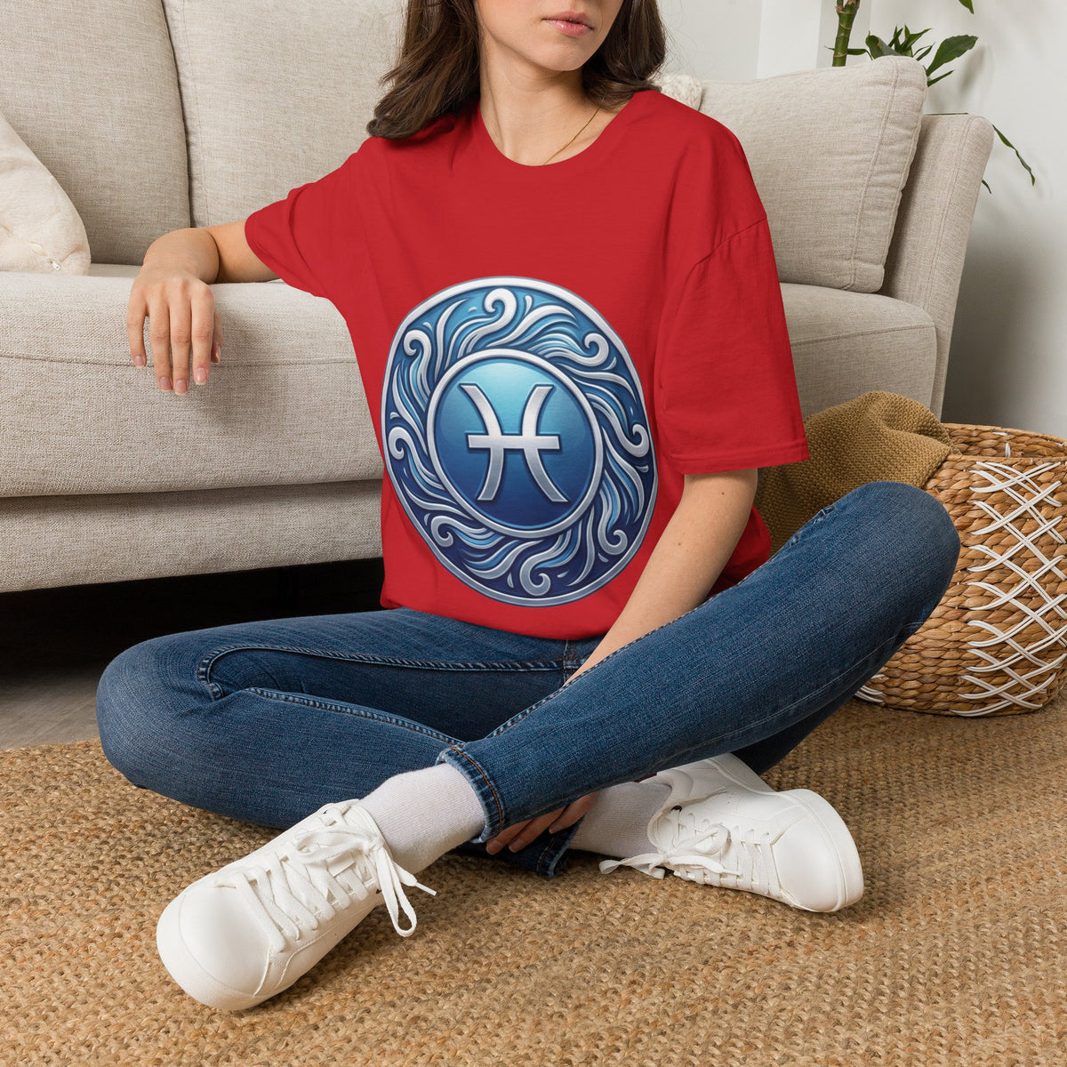 Pisces Zodiac T-Shirt – Blue Water Sign Astrology Tee
