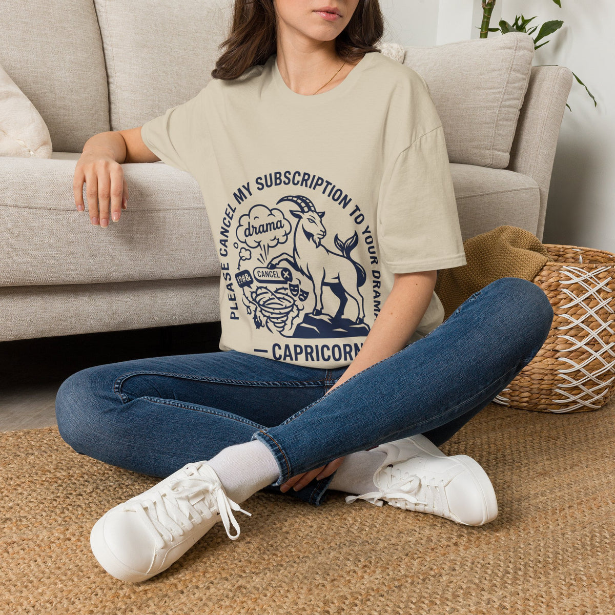 Capricorn Zodiac Tee — "Cancel My Subscription to Your Drama" Horoscope Shirt