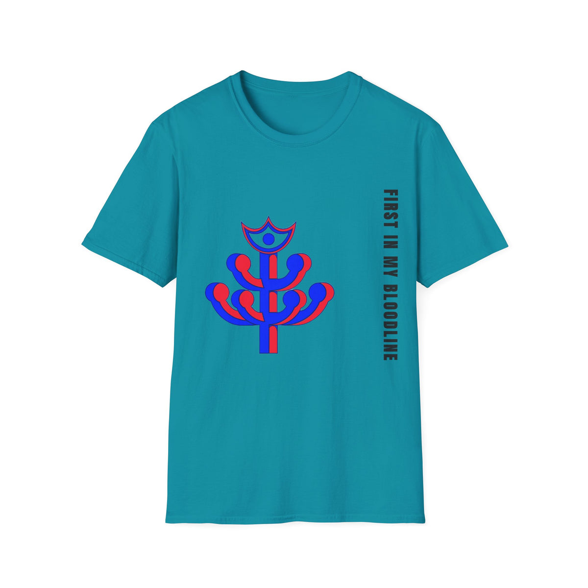 Abstract Floral Tee — Modern Red & Blue Graphic T-Shirt - Trending Now - September 2026