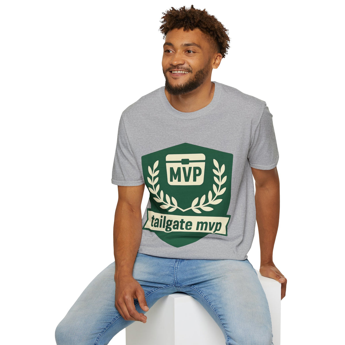 MVP Tailgate T-Shirt — Vintage Green MVP Badge Tee - Trending Now - August 2026