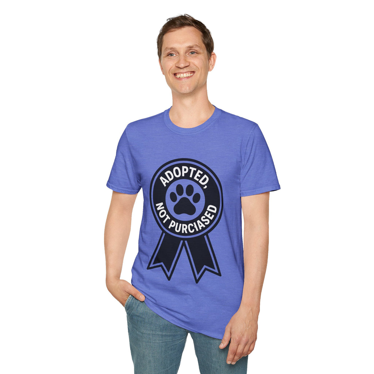 Adopted Not Purchased Graphic T-Shirt — Rescue Pet Awareness Tee - Trending Now - August 2026