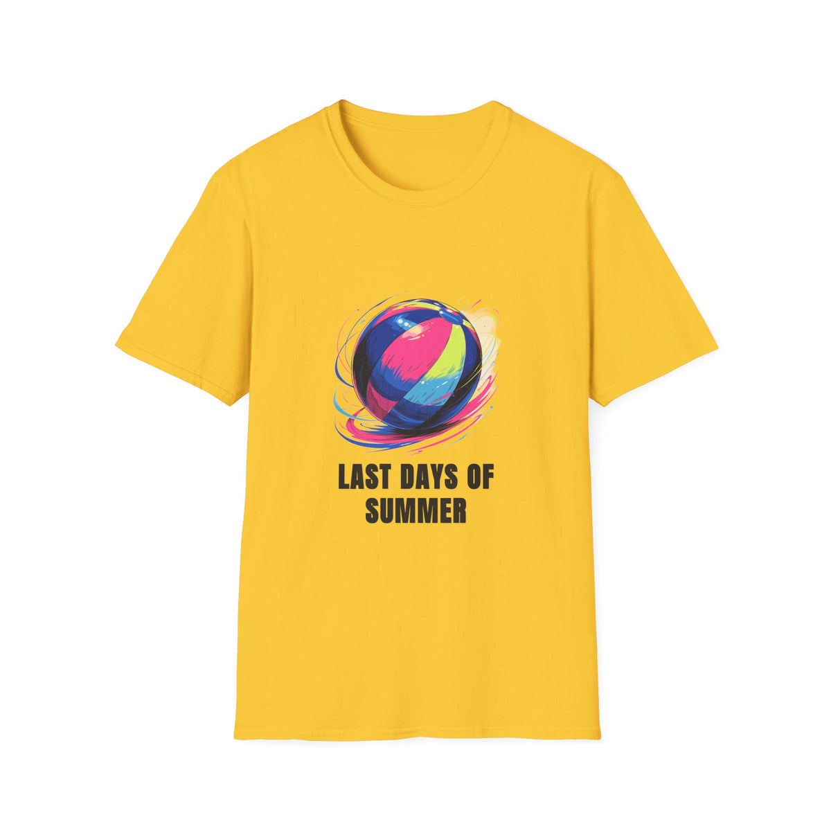 Last Days of Summer T-Shirt — Colorful Beach Ball Graphic Tee - Trending Now - August 2026