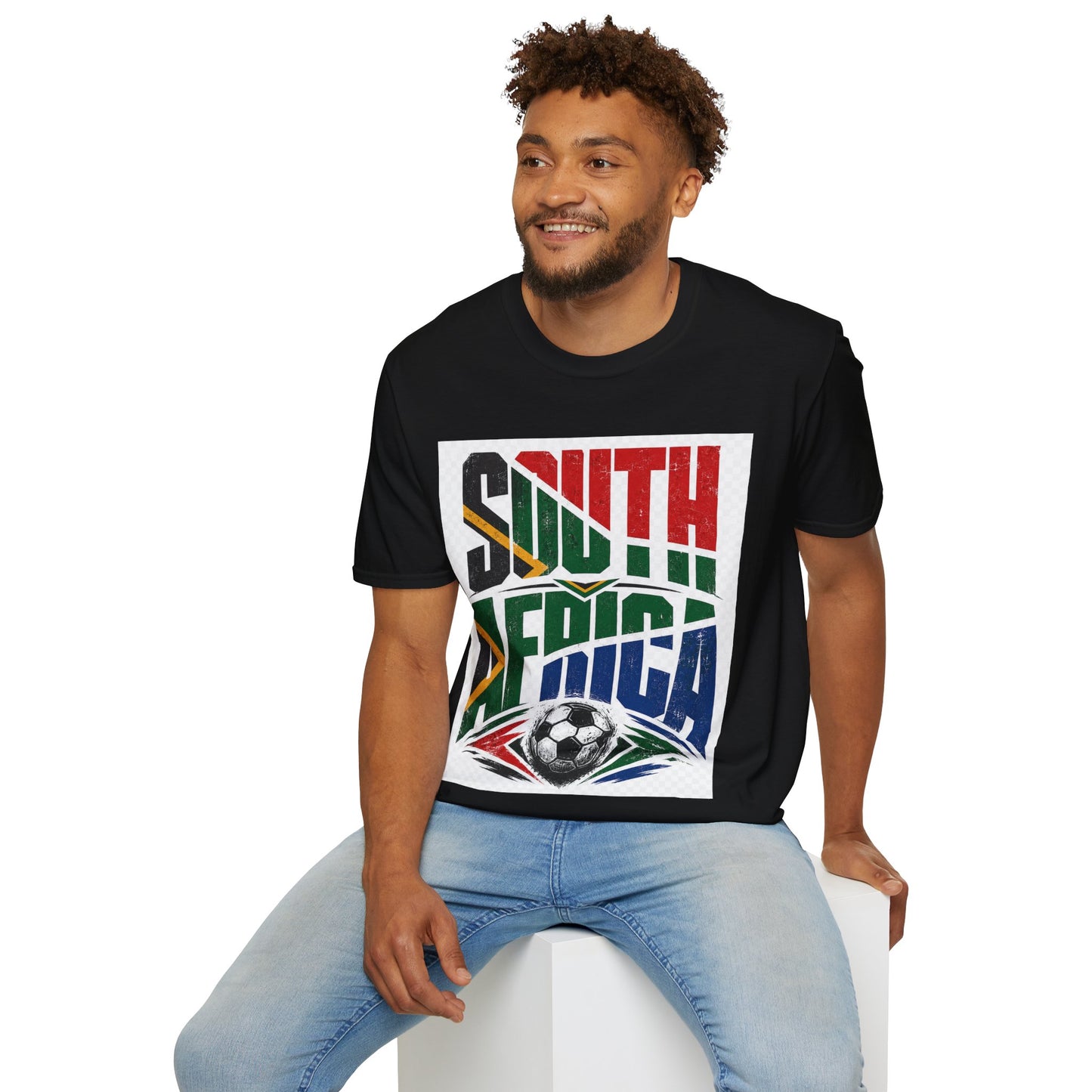 South Africa Soccer T-Shirt — Vintage Flag Football Fan Tee
