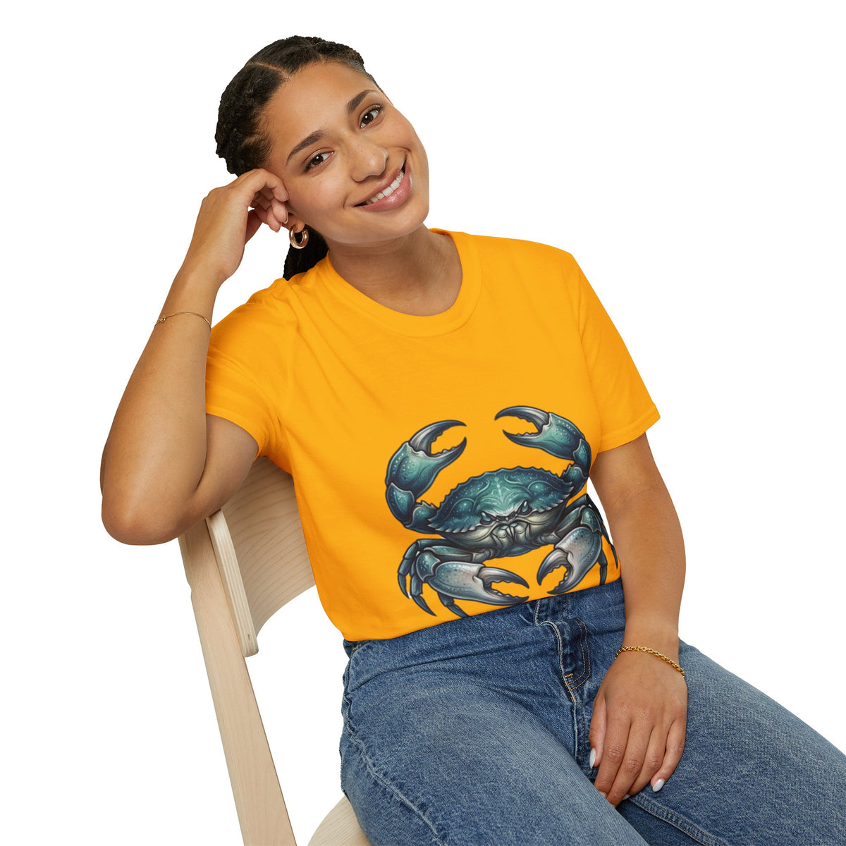 Crab Graphic T-Shirt — Coastal Sea Creature Tee