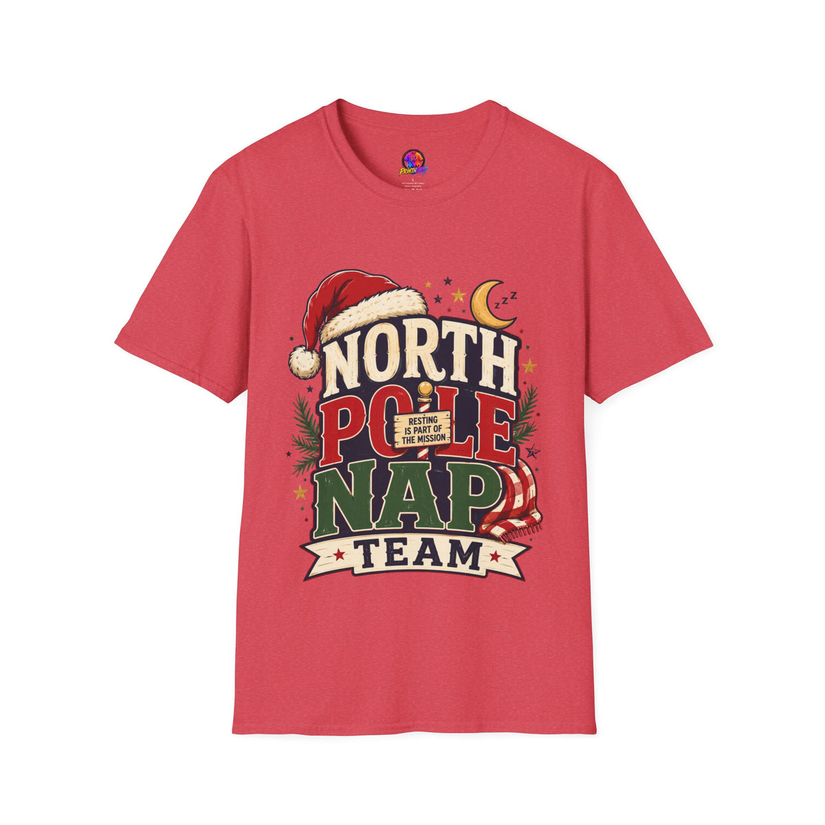 North Pole Nap Team T-Shirt — Funny Christmas Sleepy Holiday Tee